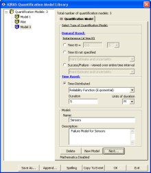 Probabilistc Risk Assessment iQRAS Screen Shot